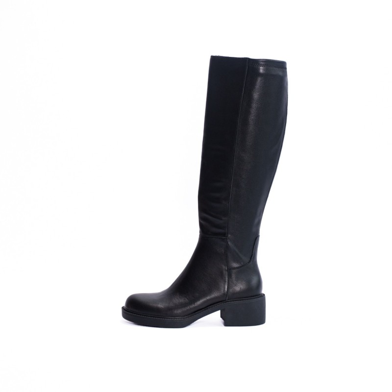 Bottes hautes noires femme Apple of Eden cuir | Victoire