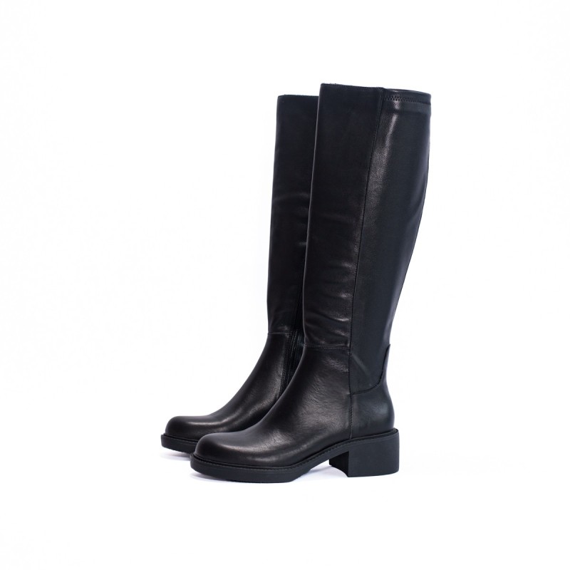 Bottes hautes noires femme Apple of Eden cuir | Victoire