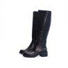 Bottes hautes noires femme Apple of Eden cuir | Victoire