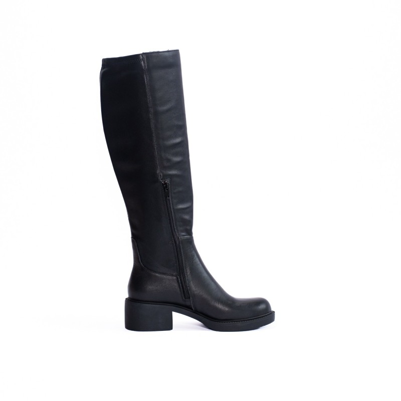 Bottes hautes noires femme Apple of Eden cuir | Victoire