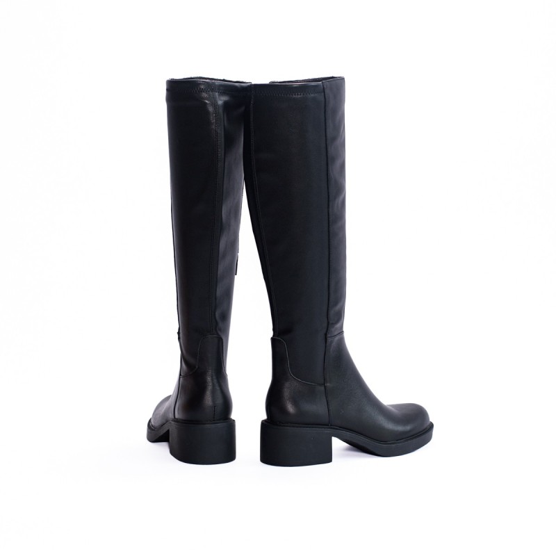 Bottes hautes noires femme Apple of Eden cuir | Victoire