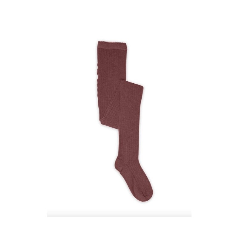 MP DENMARK Bas Collant Wool Rib Rose Taupe